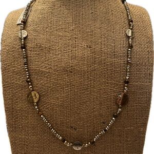 JJILL Mixed Medal Statement Necklace.  14” NWT